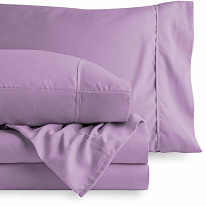 Picture of Bare Home Queen Sheet Set - 1800 Ultra-Soft Microfiber Bed Sheets - Double Brushed Breathable Bedding - Hypoallergenic - Wrinkle Resistant - Deep Pocket (Queen, Lavender)