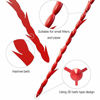 Picture of MUSMU 5 in 1 Hair Snake with 5 Packs Drain Auger Clog Remover Cleaning Tool (Red)