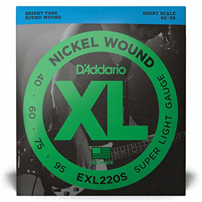 Picture of D'Addario EXL220S Nickel Wound Bass Guitar Strings, Super Light, 40-95, Short Scale