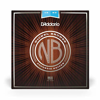 Picture of D'Addario Nickel Bronze Acoustic Guitar Strings, Light