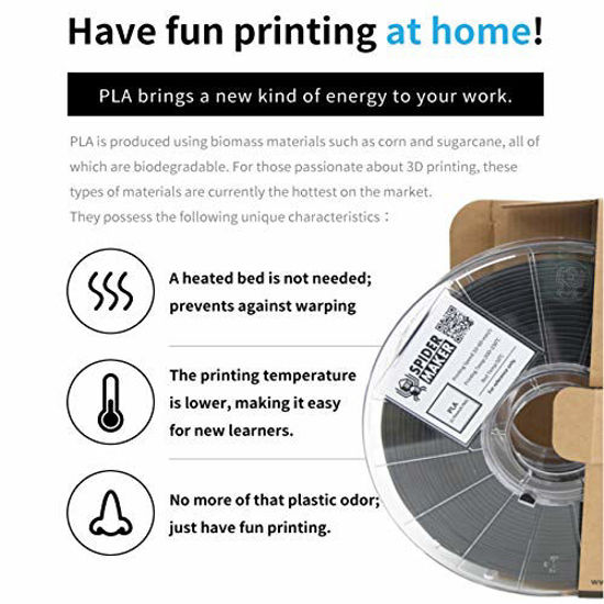 Picture of SpiderMaker 3D Premium Matte PLA Filament (PLA+) - Matte Finish with Incredible Vibrant Colors - 1.75 mm PLA, 700g (Clay)