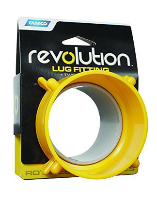 Picture of Camco 39491 Revolution Lug Fitting - Swivels 360 Degrees for Easy Connecting and Disconnecting, Built-in Gasket for a Secure and Odor Tight Connection