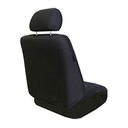 Picture of FH Group FB032BEIGE114 Beige Unique Flat Cloth Car Seat Cover (w. 4 Detachable Headrests and Solid Bench)