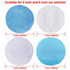 Picture of SIQUK 24 Packs Polishing Bonnet Pads (5 to 6 Inches) Including 12 Packs Microfiber Car Polishing Bonnet 4 Packs Waxing Bonnet 6 Packs Non-Woven Buffing pad and 2 Packs Cotton Bonnet for Car Polisher