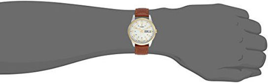 GetUSCart Timex Men s T2N105 South Street Sport Brown Leather Strap Watch