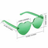 Picture of Maxdot Heart Shape Sunglasses Party Sunglasses (Green)