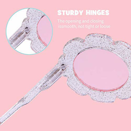 Picture of Sunglasses for Kids Round Flower Cute Glasses UV 400 Protection Children Girl Boy Gifts