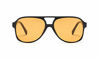 Picture of Vintage Retro 70s Sunglasses for Women Classic Large Squared Aviator Frame (Tinted Yellow, 60)