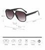 Picture of Vintage Retro 70s Sunglasses for Women Classic Large Squared Aviator Frame (Tinted Yellow, 60)