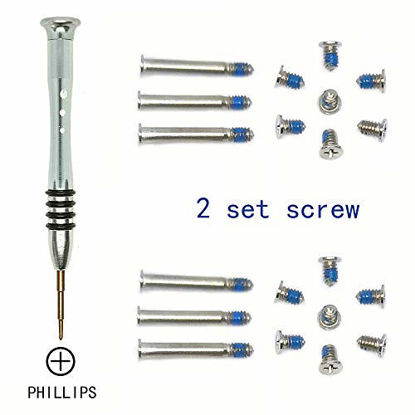 GODSHARK Replacement Screws Set for MacBook Air 11 inch A1370 A1465 2010-2017 10pcs Unibody Bottom Case Cover P5 Pentalobe Repair Replacement Notebook Laptop PC Computer Screw 