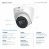 Picture of Amcrest 5MP UltraHD Outdoor Security IP Turret PoE Camera with Mic/Audio, 5-Megapixel, 98ft NightVision, 2.8mm Lens, IP67 Weatherproof, MicroSD Recording (256GB), White (IP5M-T1179EW-28MM)