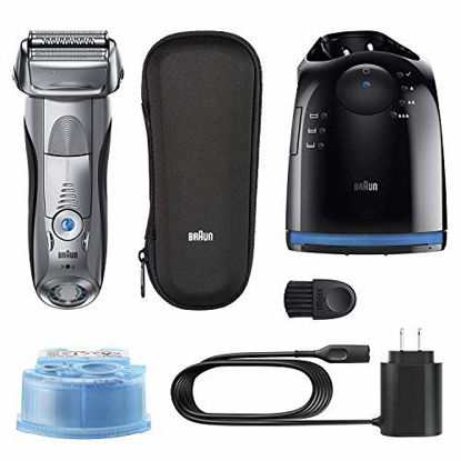Picture of Braun Electric Razor for Men, Series 7 790cc Electric Shaver with Precision Trimmer, Rechargeable, Wet & Dry Foil Shaver, Clean & Charge Station and Travel Case