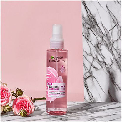 Picture of Garnier SkinActive Facial Mist Spray with Rose Water, 4.4 Fl Oz (Pack of 1)