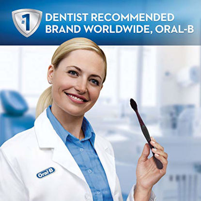Picture of Oral-B Charcoal Toothbrush Whitening Therapy, Medium 2ct