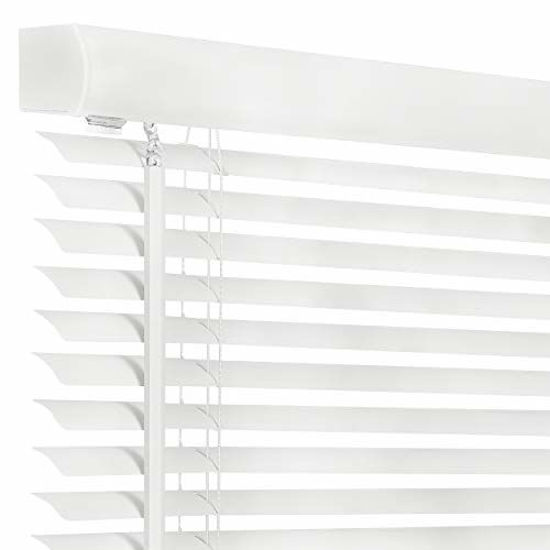 Picture of Achim Home Furnishings Cordless Morningstar 1" Light Filtering Mini Blind, Width 35inch, Pearl White
