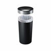 Picture of Umbra Vento Open Top 16.5-Gallon Kitchen Trash Large, Garbage Can for Indoor, Outdoor or Commercial Use, Black/Nickel