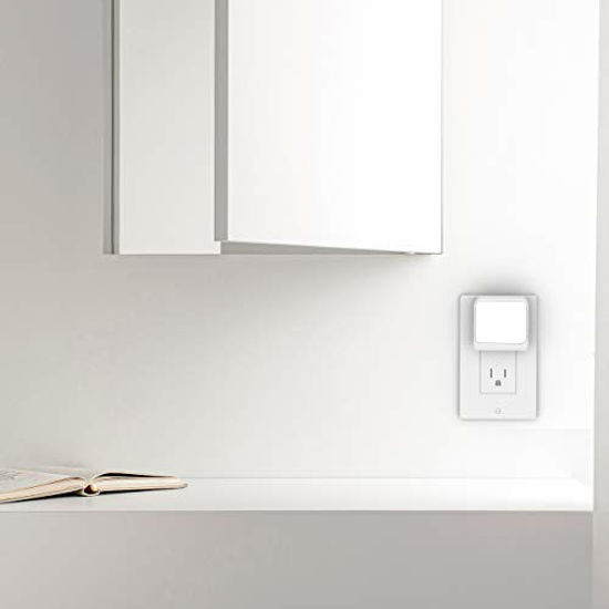 Picture of Solatec Plug-in Led Night Light with Auto Dusk to Dawn Sensor,Adjustable Brightness and Color, Warm White,Cool White Lights for Bathroom ,Hallway,Bedroom, Kids Room, Kitchen, Stairway, 6 Pack