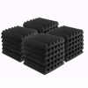 Picture of JBER 6 Pack Acoustic Foam Wedge, 2" X 12" X 12" Studio Soundproofing Panels Fire Resistant Sound Proof Padding Acoustic Treatment Foam (6 Square Feet, Charcoal)