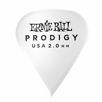 Picture of Ernie Ball 2.0mm White Sharp Prodigy Guitar Picks (P09341)
