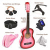 Picture of 30" Wood Guitar with Case and Accessories for Kids/Girls/Boys/Beginners (Pink Gradient)