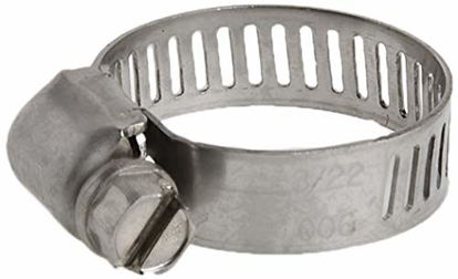 Picture of Precision Brand - 33040 M6S Micro Seal, Miniature All Stainless Worm Gear Hose Clamp, 5/16" - 7/8" (Pack of 10)