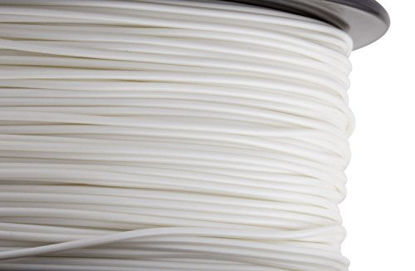 Picture of HATCHBOX ABS 3D Printer Filament, Dimensional Accuracy +/- 0.03 mm, 1 kg Spool, 1.75 mm, White, Model Number: 3D ABS-1KG1.75-WHT
