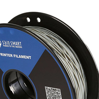 Picture of SainSmart - 101-90-166 Gray Flexible TPU 3D Printing Filament, 1.75 mm, 0.8 kg, Dimensional Accuracy +/- 0.05 mm