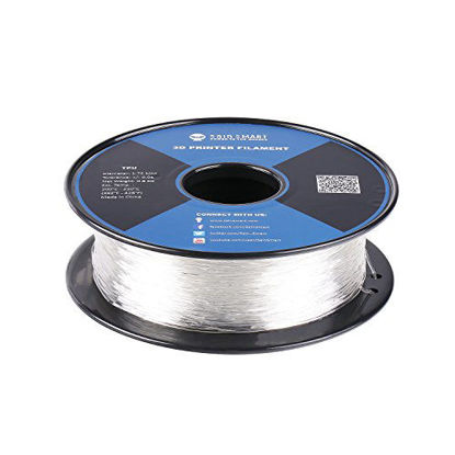 Picture of SainSmart - 101-90-165 Clear Flexible TPU 3D Printing Filament, 1.75 mm, 0.8 kg, Dimensional Accuracy +/- 0.05 mm