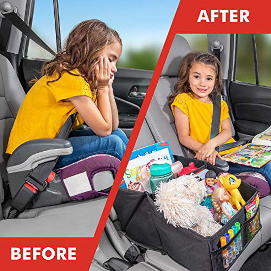 Lusso Gear Car Seat Organizer for Front or Backseat Great for Adults Kids Features 9 Storage Compartments for Toys Magazines Tissues Maps