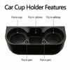 Picture of Heart Horse Cup Holder Portable Multifunction Vehicle Seat Cup Cell Phone Drinks Holder Glove Box Car Interior Organizer (Black)