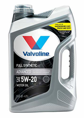 Picture of Valvoline Advanced Full Synthetic SAE 5W-20 Motor Oil 5 QT, Case of 3