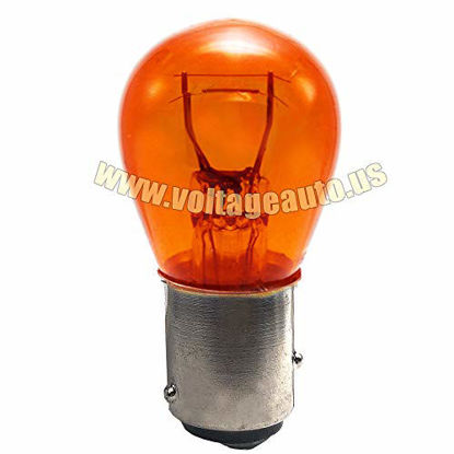 Picture of (10 Pack) 1157A 1157NA 1157 Amber Automotive Brake Light Turn Signal Side Marker Light Bulb - Voltage Automotive - OEM Replacement