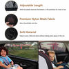 Picture of Universal Car Window Shade, 2 Pack Car Side Window Sun Shade, Sun Glare, UV Rays and Privacy Protection for Toddler Kids Baby Adult, Double Layer Design
