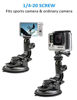 Picture of Camera Car Windshield Suction Cup Mount for GoPro, EXSHOW 360 Rotation Heavy Duty Car Window Holder with 1/4-20 Thread for GoPro Hero 9 8 7 6 5 4 SJCAM Canon g7x Vlogging DSLR and Other Action Camera