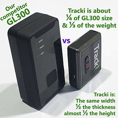 Picture of Tracki 2021 Model Mini Real time GPS Tracker. Full USA & Worldwide Coverage. for Vehicles, Car, Kids, Elderly, Child, Dogs & Motorcycles. Magnetic Small Portable Tracking Device. Monthly fee Required
