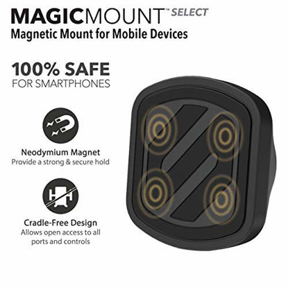 Picture of SCOSCHE MMWSM-XCES0 MagicMount Select Magnetic Suction Cup Mount Holder for Mobile Devices, Black