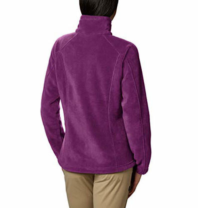 Picture of Columbia womens Benton Springs Full Zip Fleece Jacket, Dark Raspberry, Small US