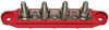 Picture of (Red) 5/16" 4 Stud Power Distribution Block -BUSBAR- With Cover