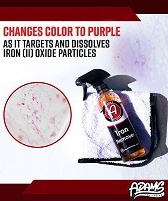 Picture of Adam's Iron Remover Gallon - Fallout Iron Out Rust Stain Remover Spray For Pro Car Detailing | Use Before Car Wash Clay Bar Car Wax Ceramic Coating & Machine Car Buffer Polisher | Auto Paint Motorcycle RV Boat
