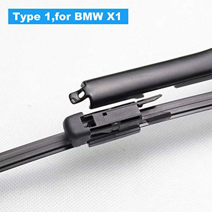 Picture of Rear Wiper Blade,ASLAM Type-E 15I for 2011-2017 Volkswagen Touareg Rear Windshield,Exact Fit(Pack of 2)