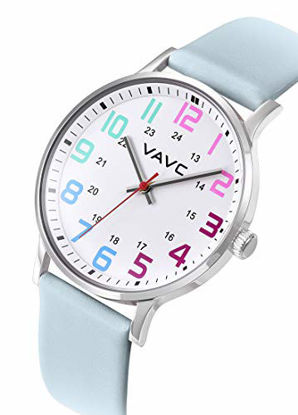 Picture of VAVC Nurse Watch for Medical Students,Doctors,Women with Second Hand and 24 Hour. Easy to Read Watch