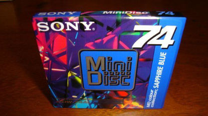 Picture of SONY MDW-74AL 74 min MiniDisc Limited Colour Collection Sapphire Blue