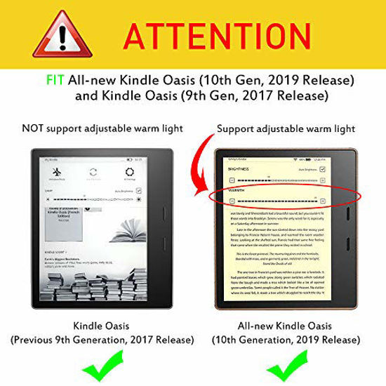 - Slim Fit Stand Cover Support Hands Free Reading with Auto Wake Sleep Fintie Origami Case for All-New Kindle Oasis 10th Generation, 2019 Release and 9th Generation, 2017 Release Denim Charcoal