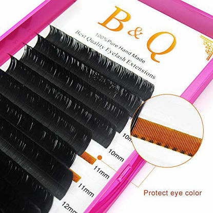 Picture of Easy Fan Volume Lash Extensions 0.05 0.07 0.10 mm Automatic Blooming Flower Lashes C curl D curl Self Fanning Lashes Auto Fan 3D 4D 5D 8-15 Mix Length(D-0.03, 8-15 mm)