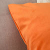 Picture of MIULEE Pack of 2 Velvet Soft Solid Decorative Square Throw Pillow Covers Set Cushion Case for Sofa Bedroom Car 16 x 16 Inch 40 x 40 cm Orange