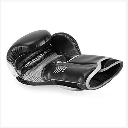 Picture of Essential Boxing Gloves Silver 8-oz