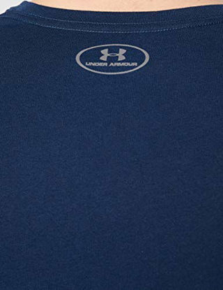 Picture of Under Armour Men's Sportstyle Left Chest Short-Sleeve T-Shirt , Academy Blue (408)/Black , XX-Large Tall