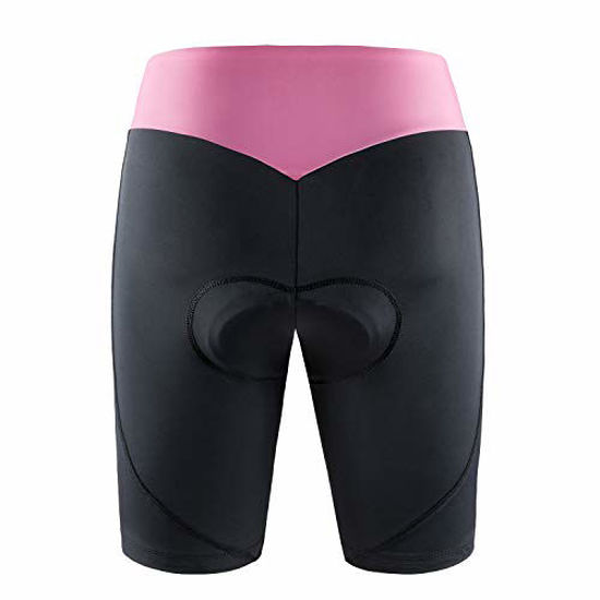 GetUSCart- beroy Womens Cycling Shorts with Padded,Ladies Bike Shorts(S  Pink)