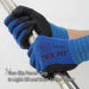 Picture of DEX FIT Gardening Work Gloves FN320, 3D Comfort Stretch Fit, Power Grip, Thin Lightweight, Durable Foam Nitrile Coating, Machine Washable, Blue XX-Large 3 Pairs