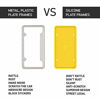 Picture of Rightcar Solutions Flawless Silicone License Plate Frame - Rust-Proof. Rattle-Proof. Weather-Proof. - Yellow